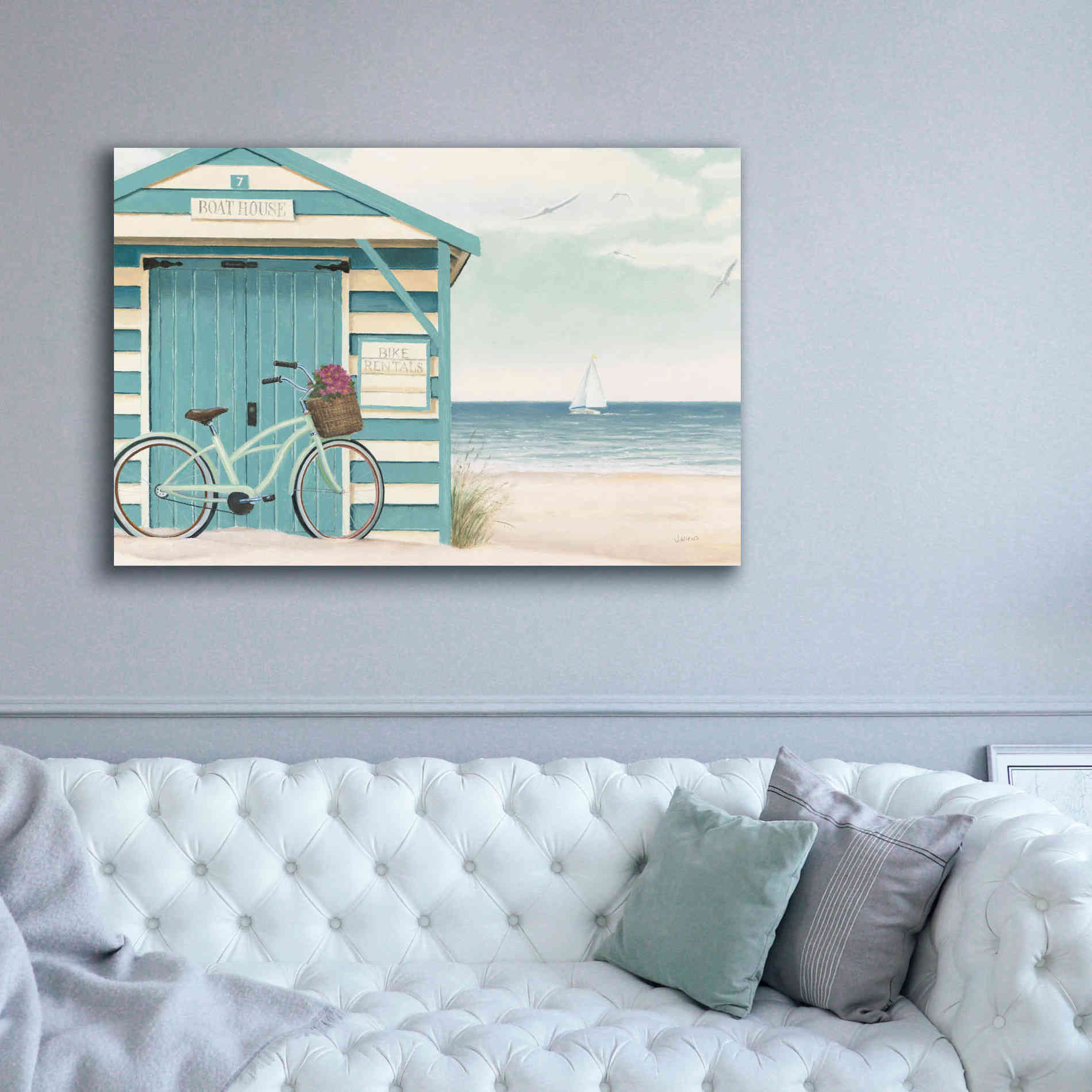 Epic Art 'Beach Cruiser I' by James Wiens, Canvas Wall Art,60 x 40