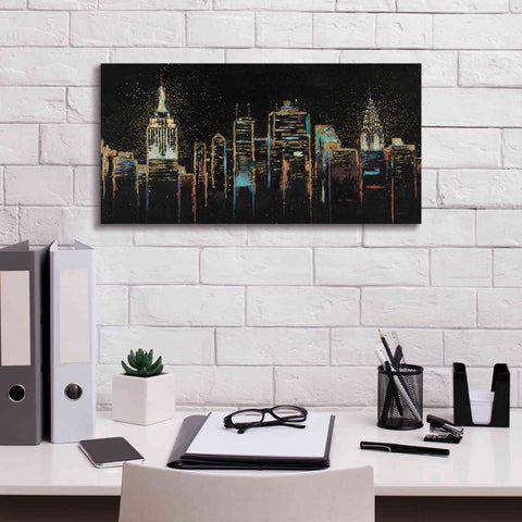 Image of Epic Art 'Cityscape' by James Wiens, Canvas Wall Art,24 x 12