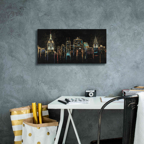 Image of Epic Art 'Cityscape' by James Wiens, Canvas Wall Art,24 x 12
