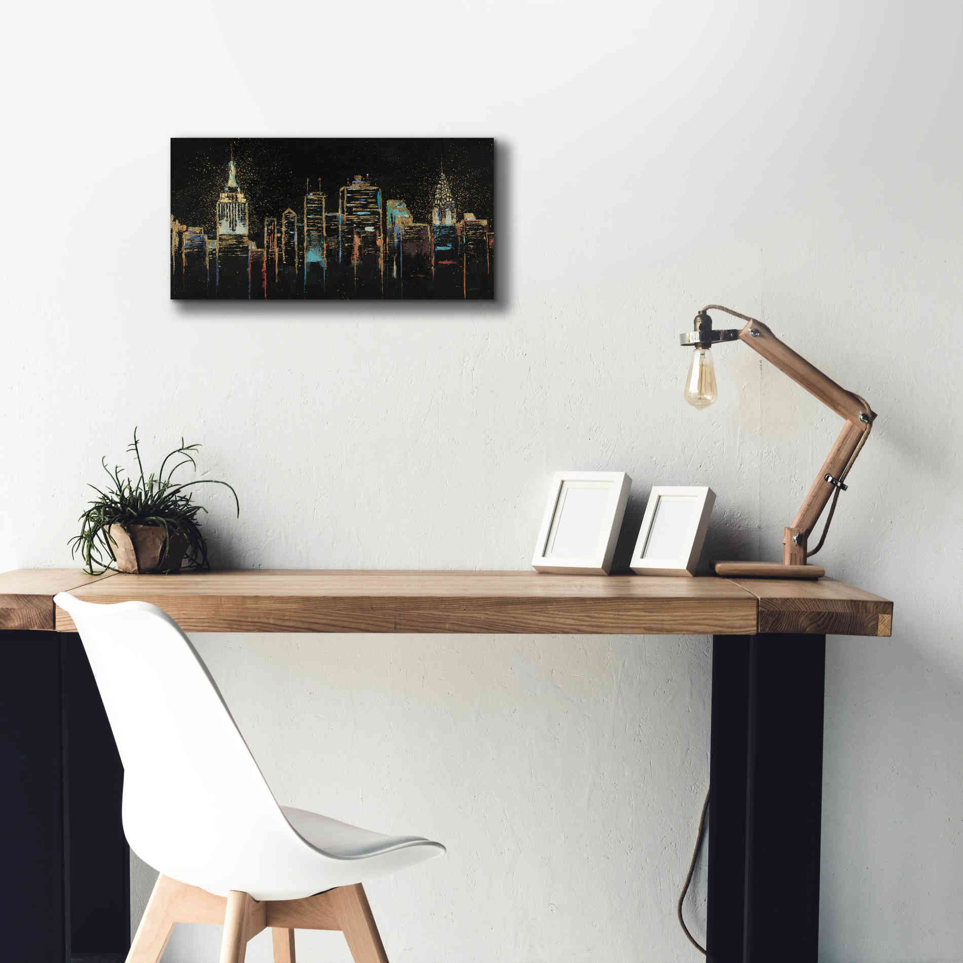 Epic Art 'Cityscape' by James Wiens, Canvas Wall Art,24 x 12