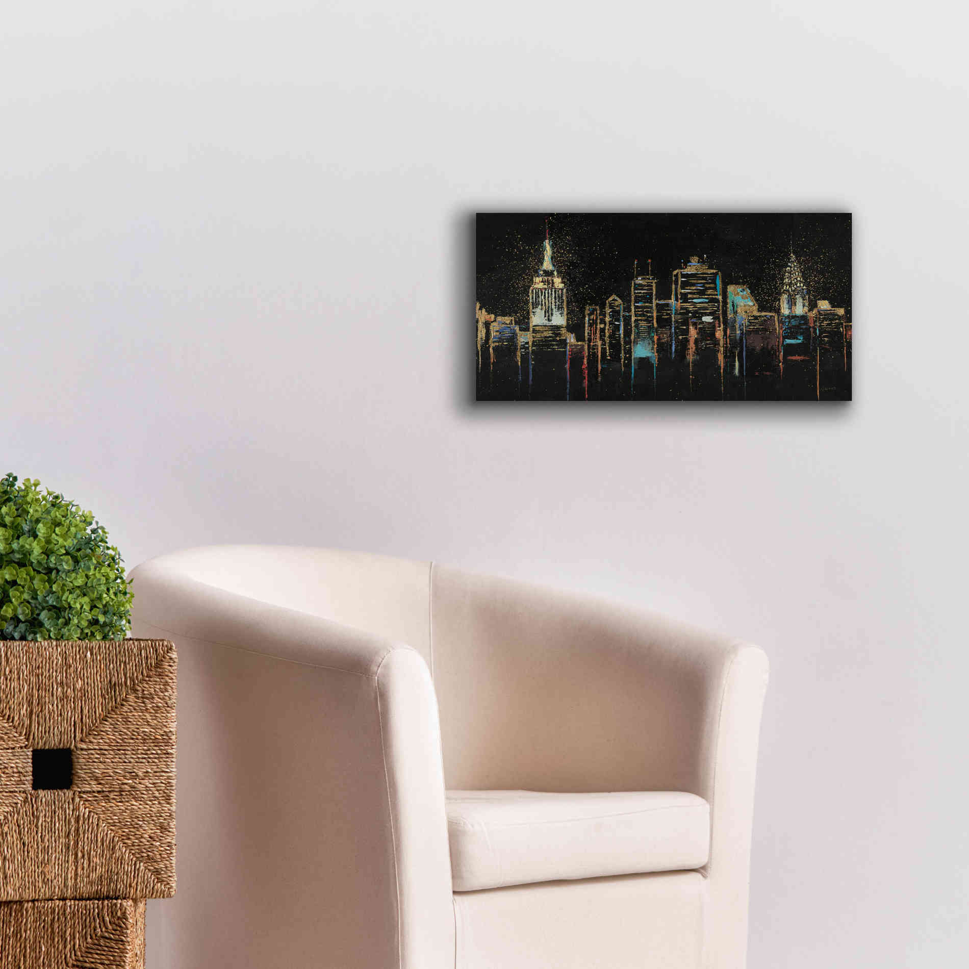 Epic Art 'Cityscape' by James Wiens, Canvas Wall Art,24 x 12