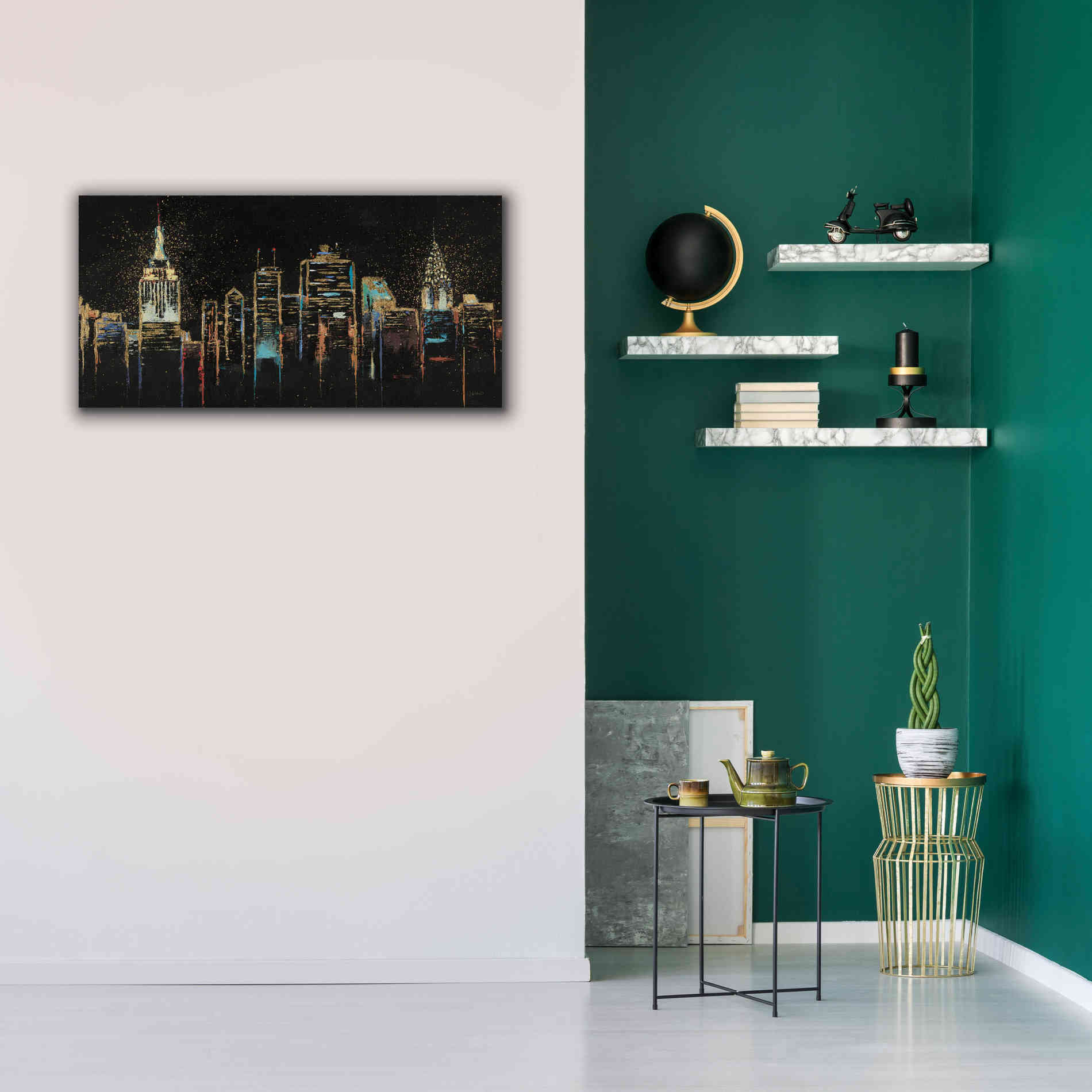 Epic Art 'Cityscape' by James Wiens, Canvas Wall Art,40 x 20
