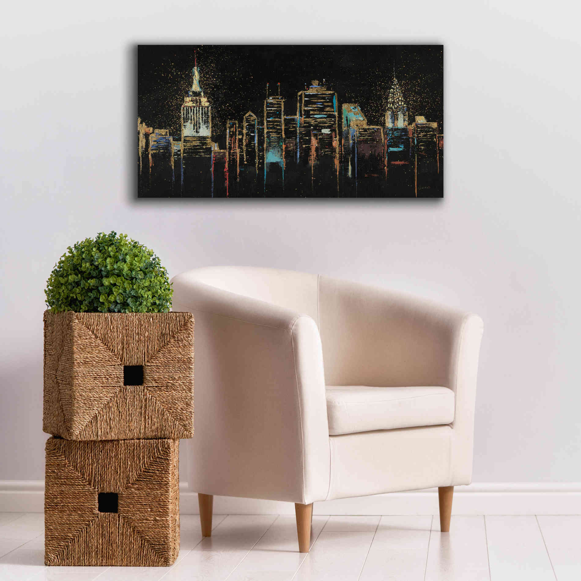 Epic Art 'Cityscape' by James Wiens, Canvas Wall Art,40 x 20