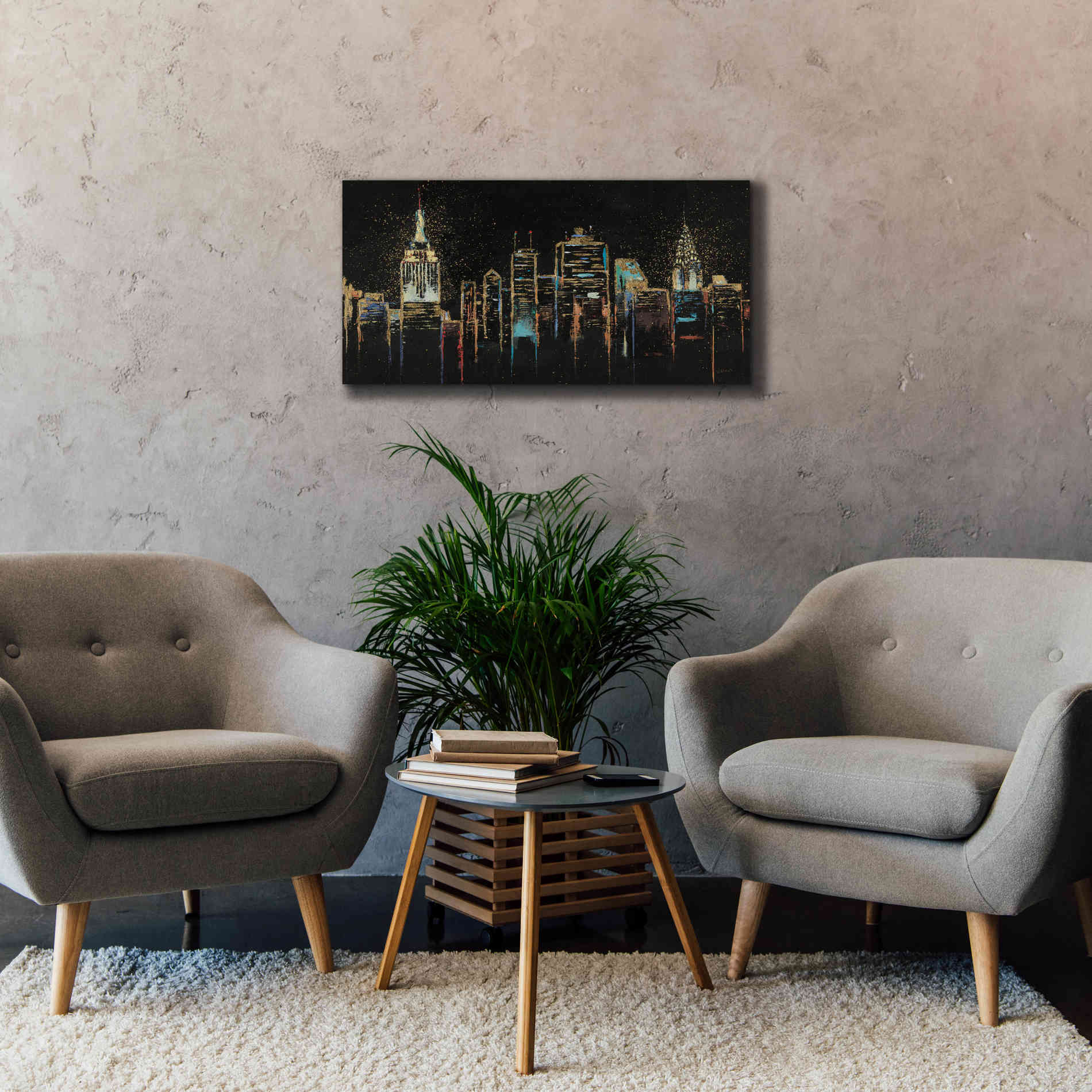 Epic Art 'Cityscape' by James Wiens, Canvas Wall Art,40 x 20