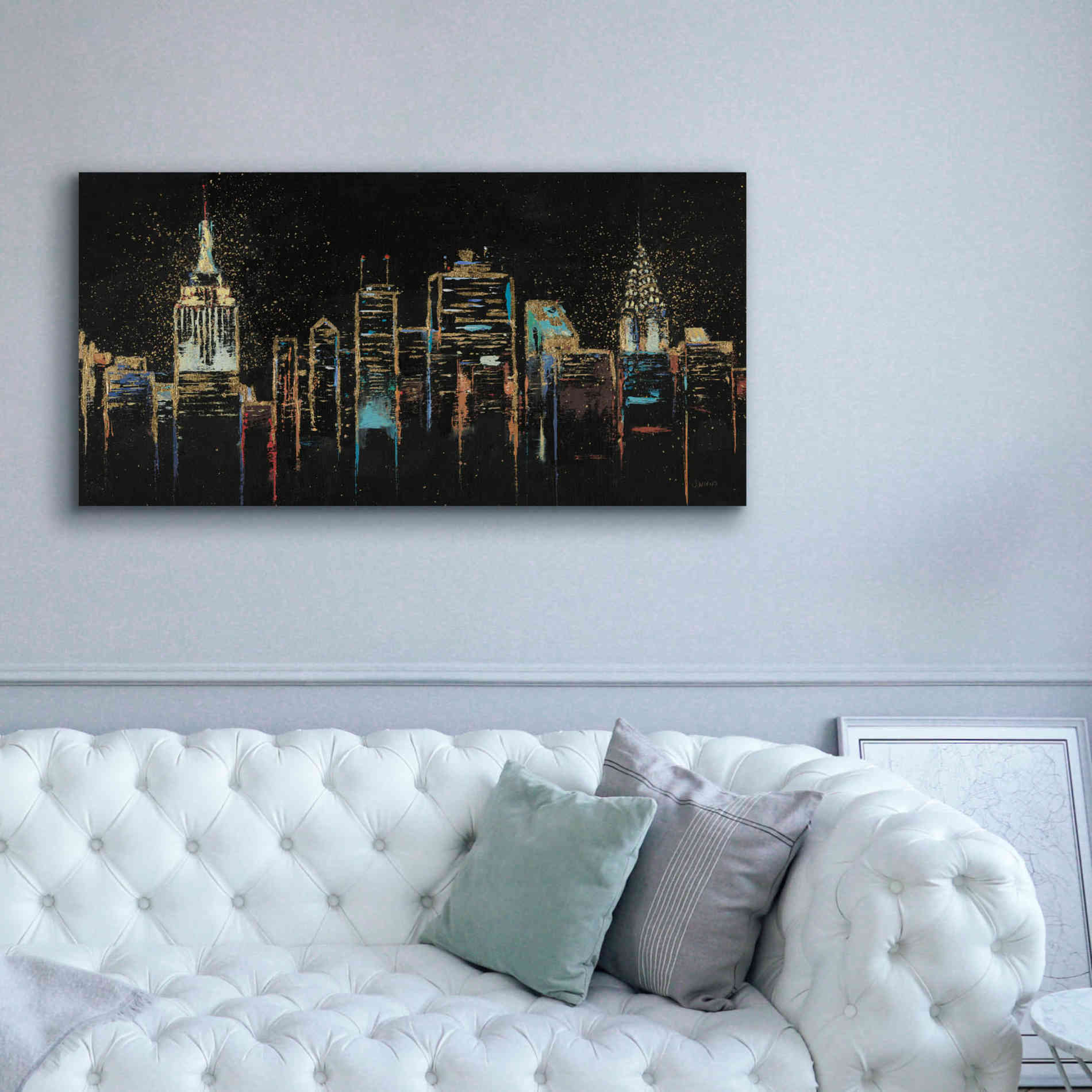 Epic Art 'Cityscape' by James Wiens, Canvas Wall Art,60 x 30