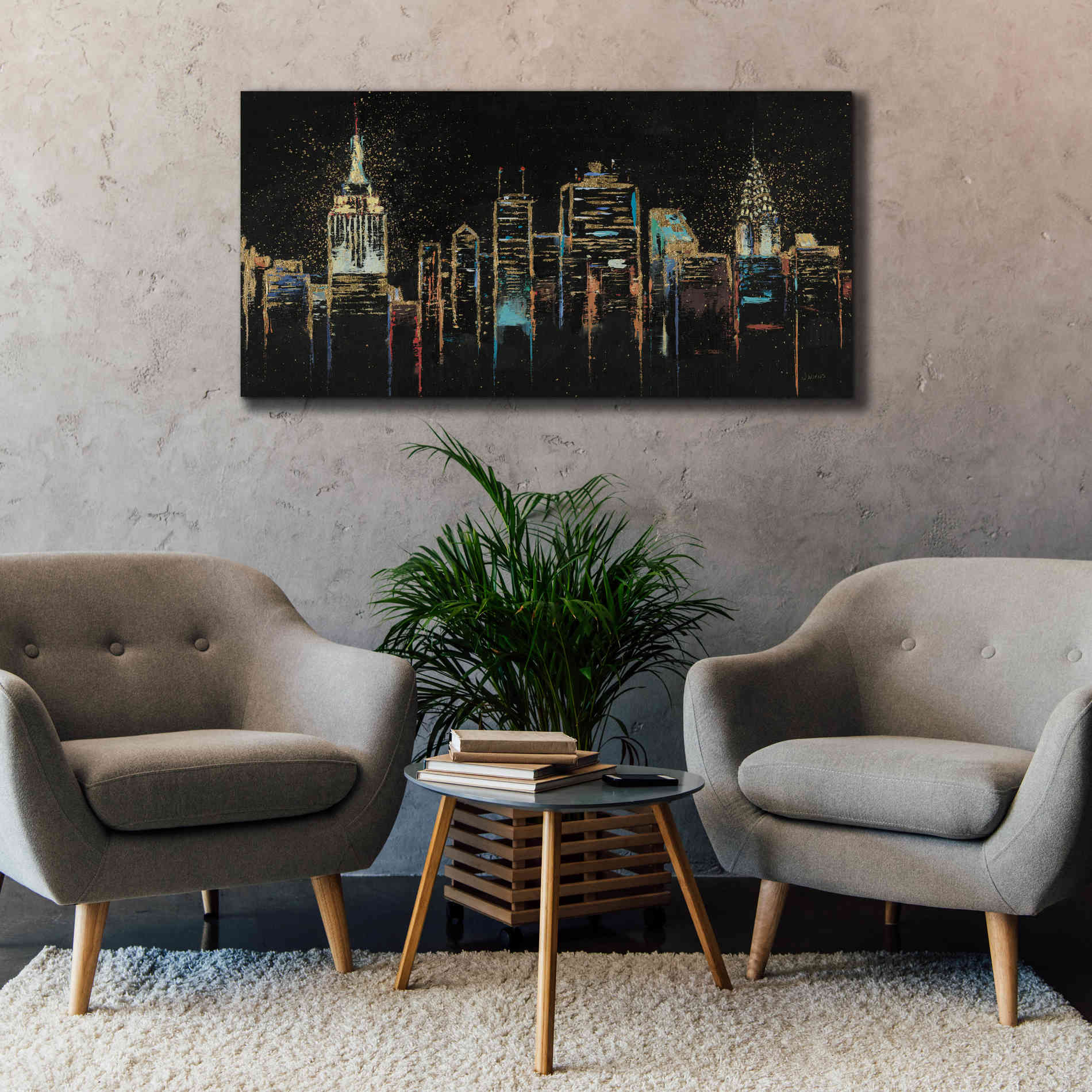 Epic Art 'Cityscape' by James Wiens, Canvas Wall Art,60 x 30