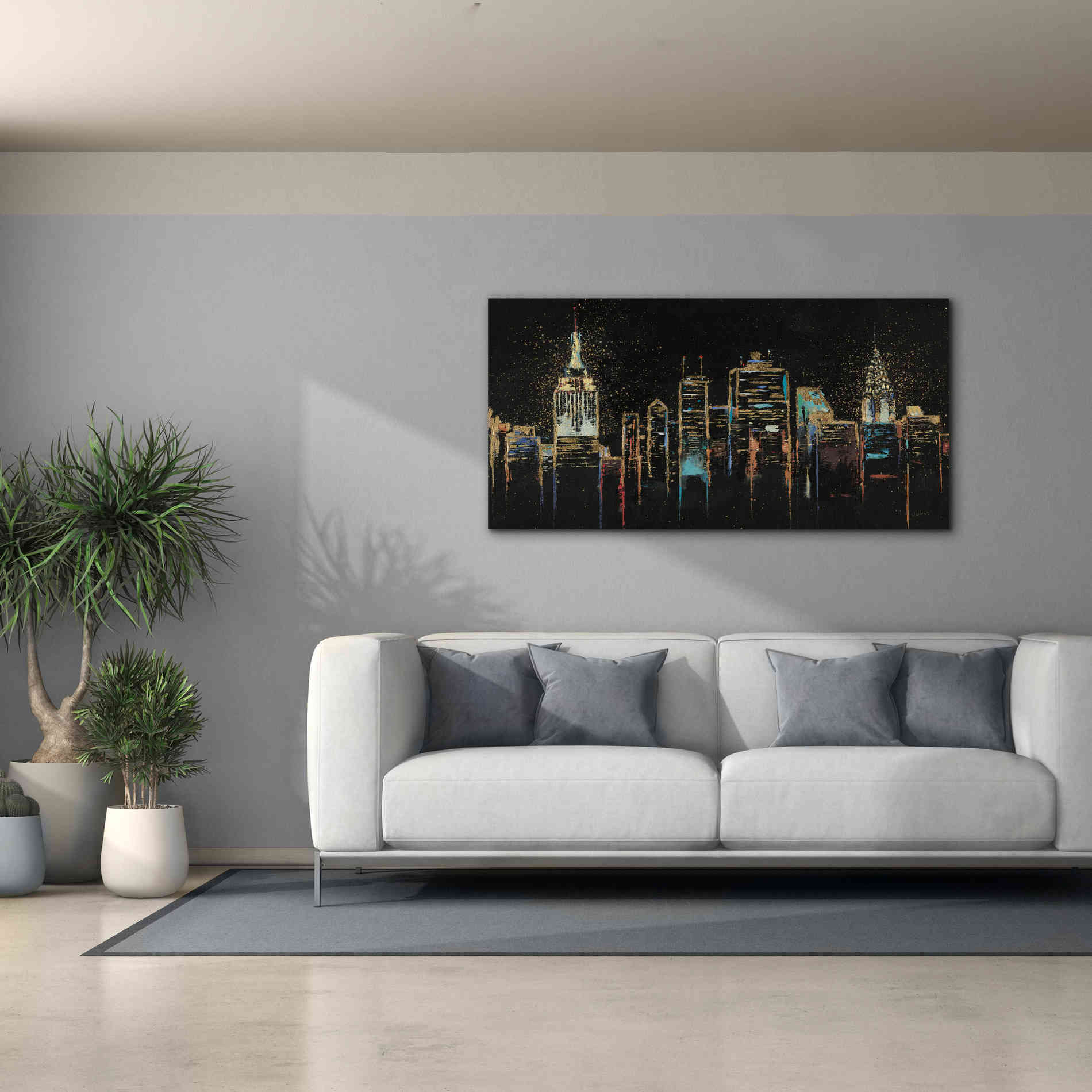 Epic Art 'Cityscape' by James Wiens, Canvas Wall Art,60 x 30