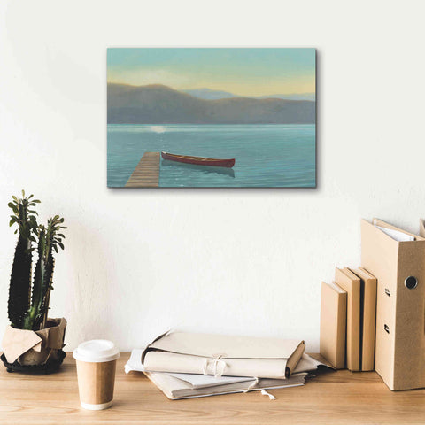 Image of Epic Art 'Zen Canoe II' by James Wiens, Canvas Wall Art,18 x 12