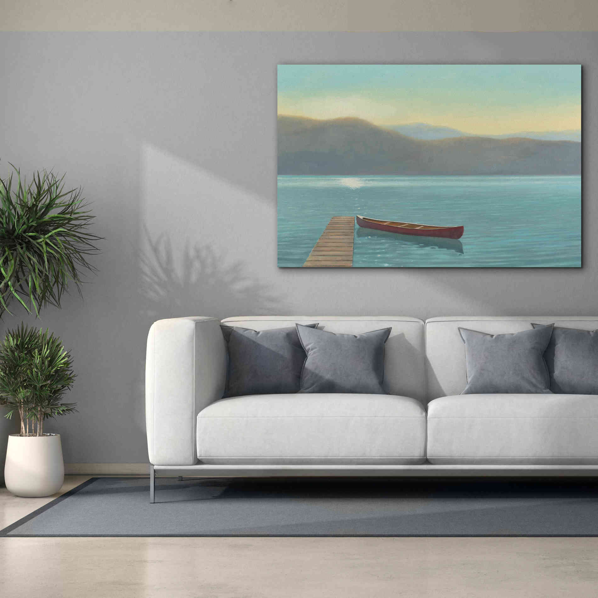 Epic Art 'Zen Canoe II' by James Wiens, Canvas Wall Art,60 x 40
