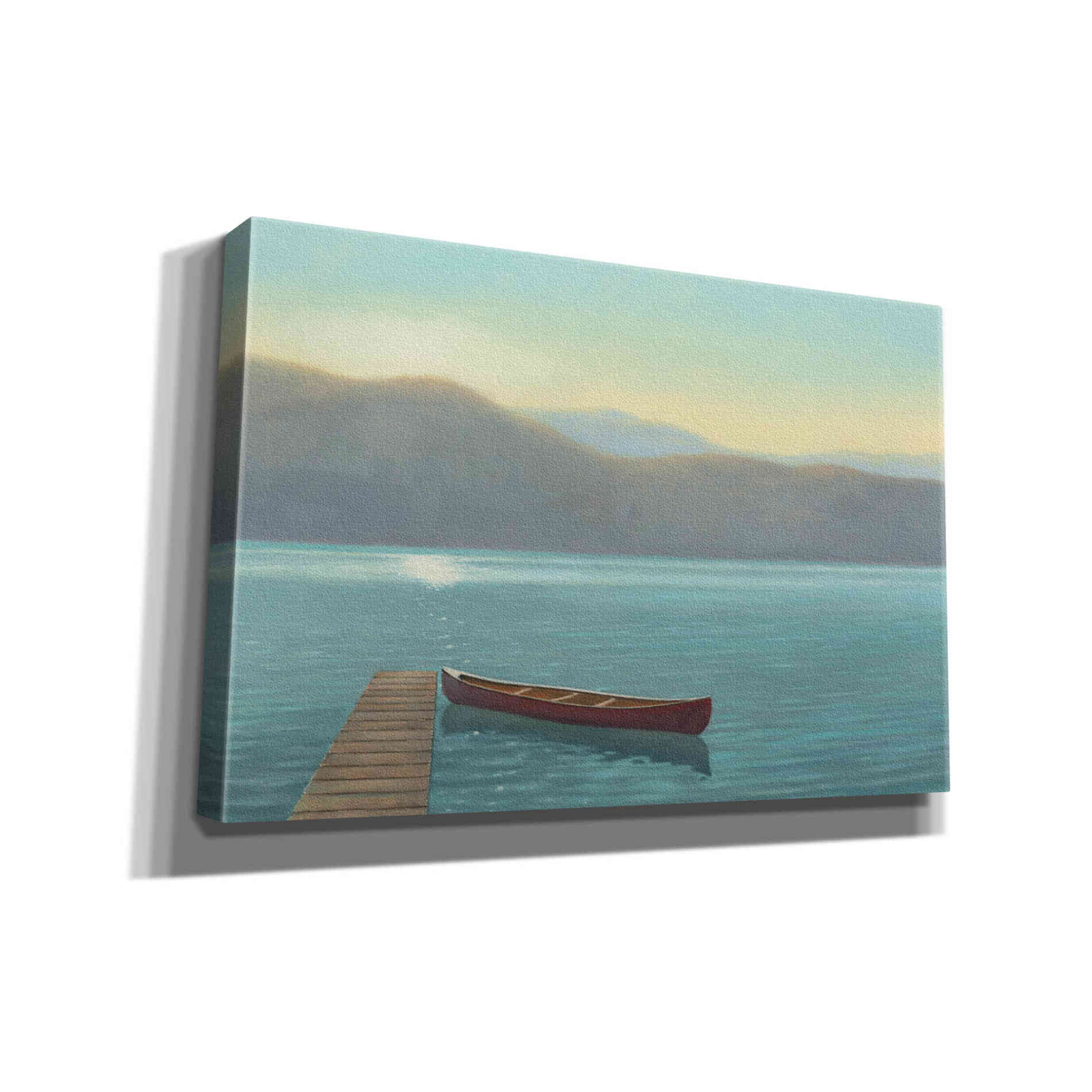 Epic Art 'Zen Canoe II' by James Wiens, Canvas Wall Art,18x12x1.1x0,26x18x1.1x0,40x26x1.74x0,60x40x1.74x0