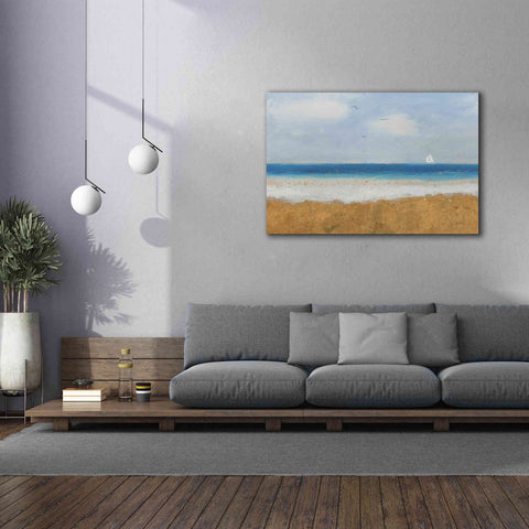 Image of Epic Art 'Beach Horizon' by James Wiens, Canvas Wall Art,60 x 40