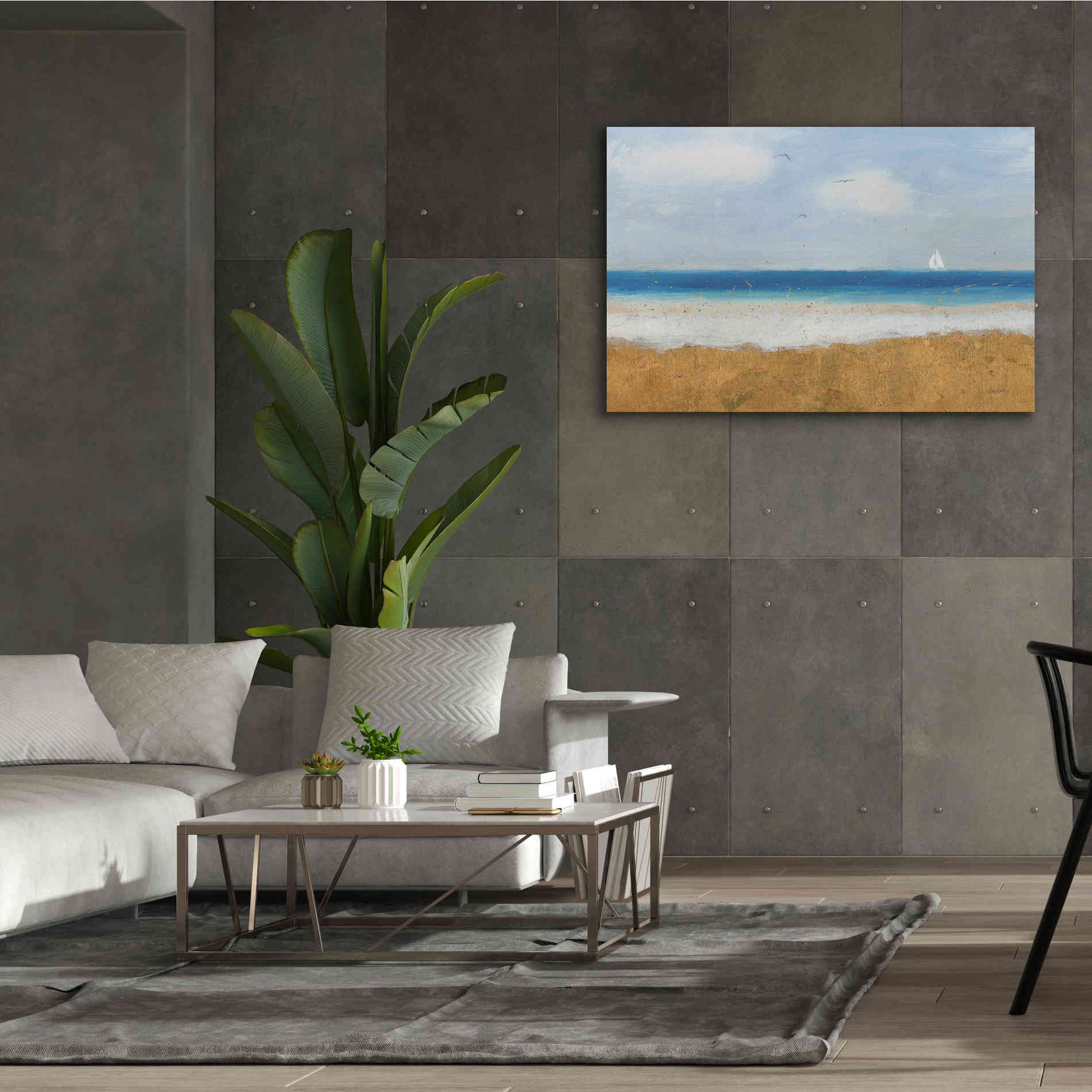 Epic Art 'Beach Horizon' by James Wiens, Canvas Wall Art,60 x 40