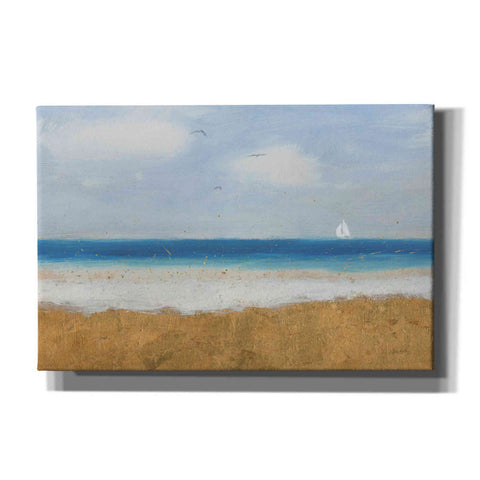 Image of Epic Art 'Beach Horizon' by James Wiens, Canvas Wall Art,18x12x1.1x0,26x18x1.1x0,40x26x1.74x0,60x40x1.74x0