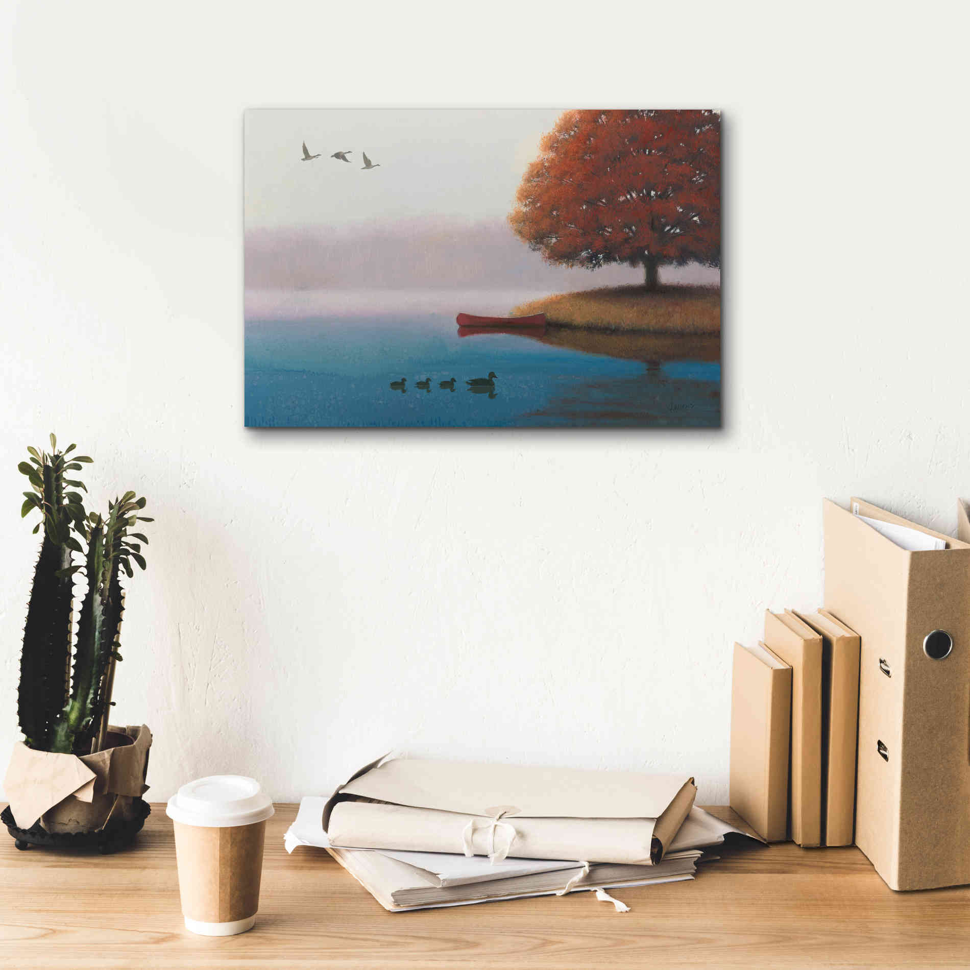 Epic Art 'Early in the Morning' by James Wiens, Canvas Wall Art,18 x 12