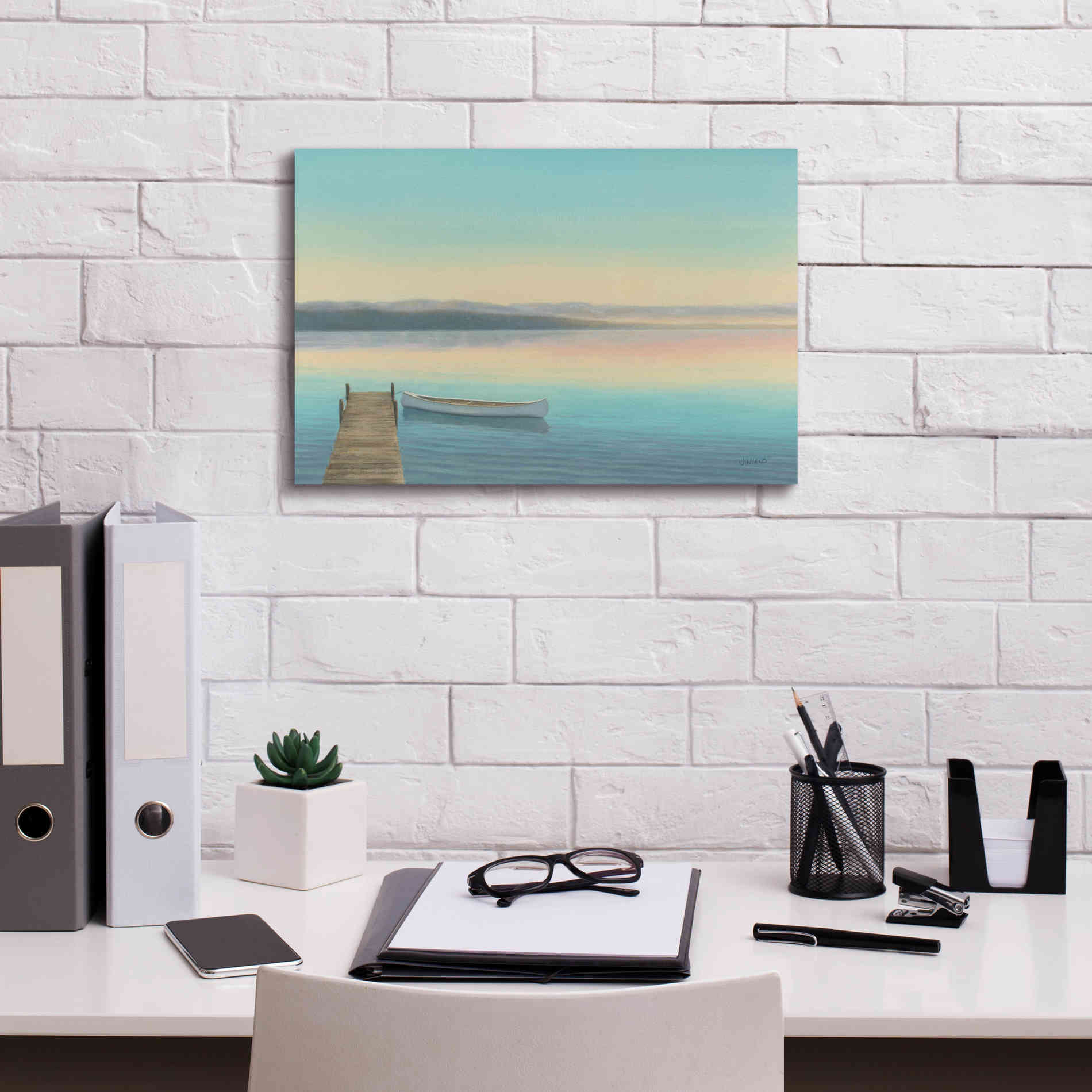 Epic Art 'Zen Canoe I' by James Wiens, Canvas Wall Art,18 x 12