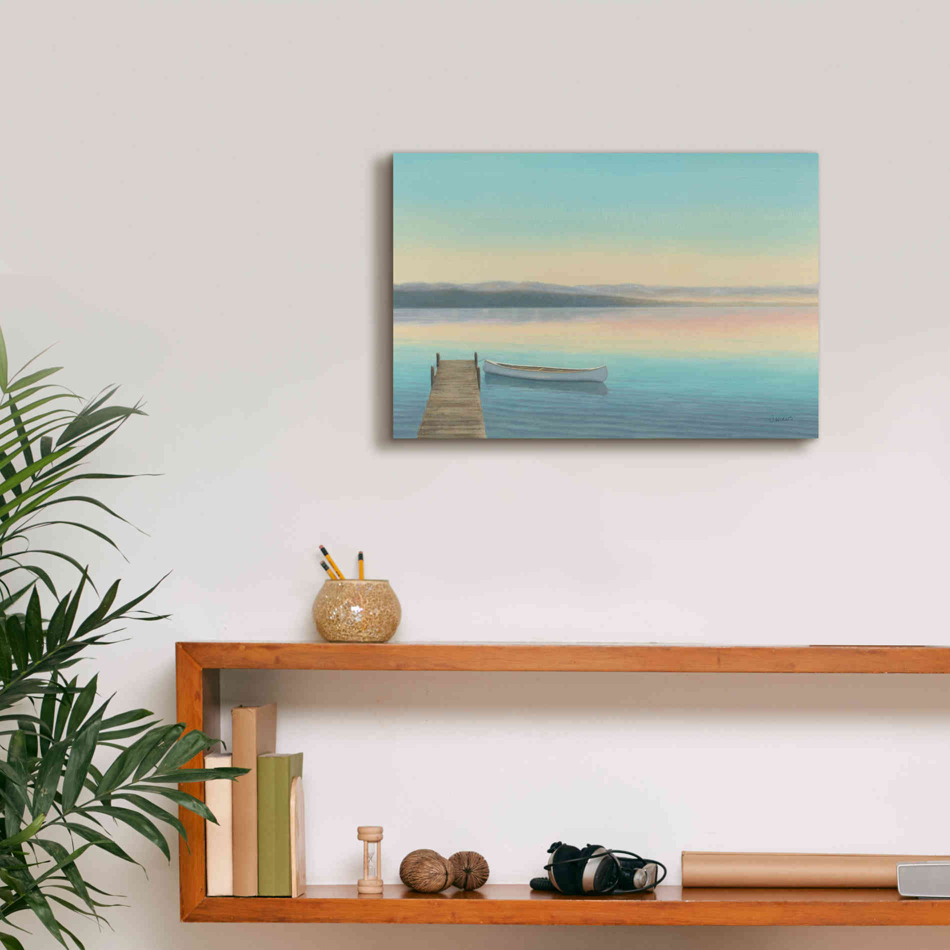 Epic Art 'Zen Canoe I' by James Wiens, Canvas Wall Art,18 x 12