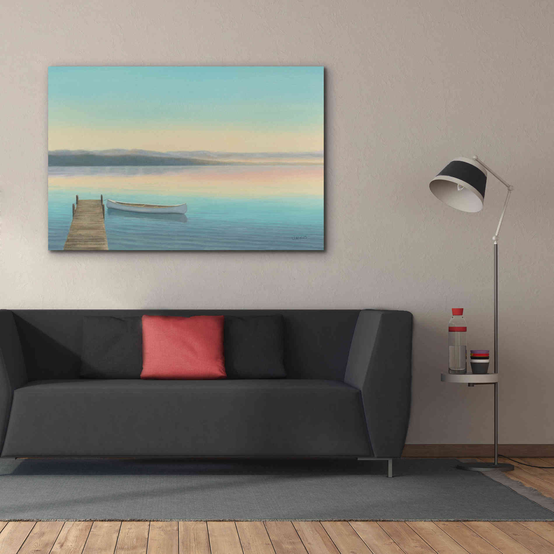 Epic Art 'Zen Canoe I' by James Wiens, Canvas Wall Art,60 x 40