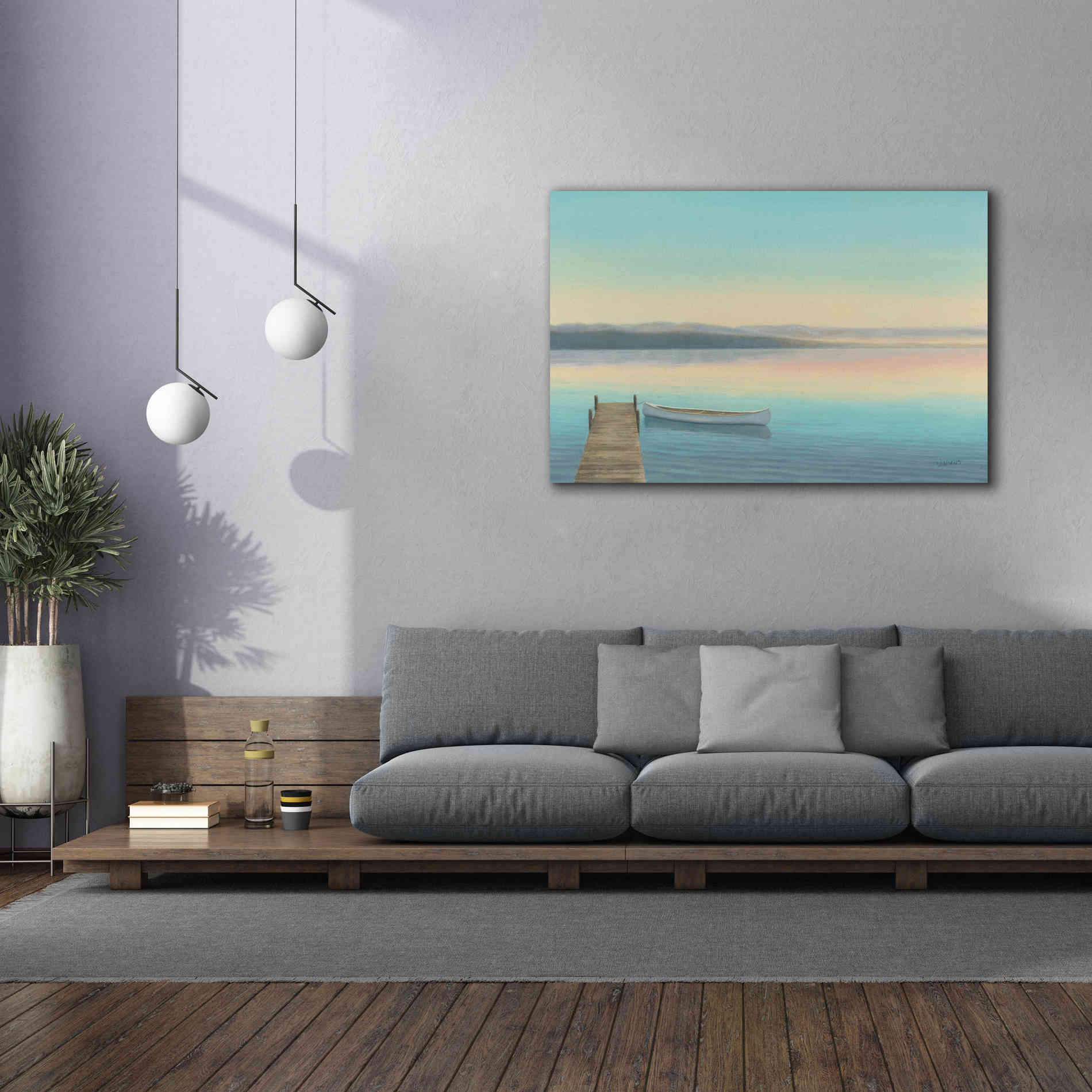 Epic Art 'Zen Canoe I' by James Wiens, Canvas Wall Art,60 x 40