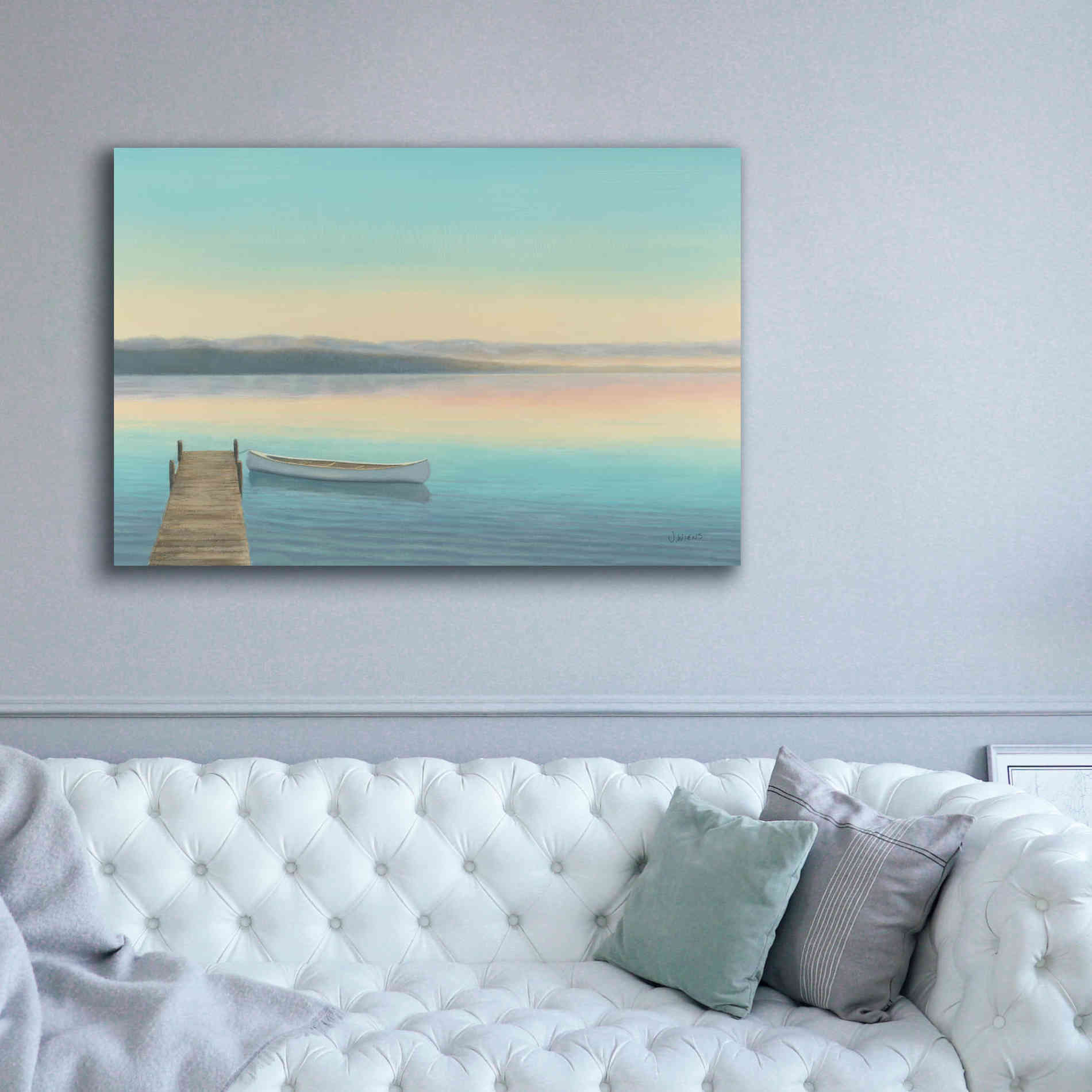 Epic Art 'Zen Canoe I' by James Wiens, Canvas Wall Art,60 x 40