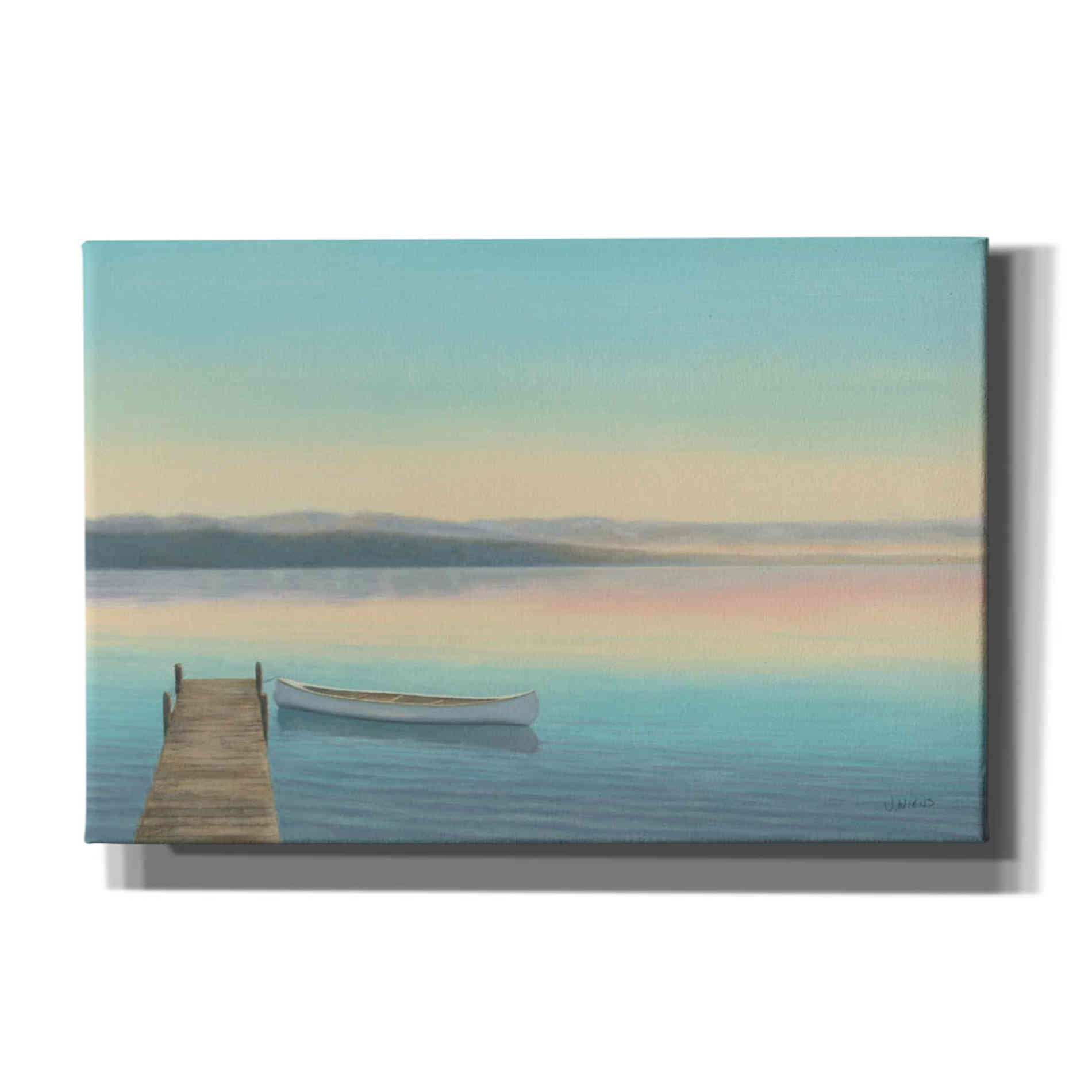 Epic Art 'Zen Canoe I' by James Wiens, Canvas Wall Art,18x12x1.1x0,26x18x1.1x0,40x26x1.74x0,60x40x1.74x0