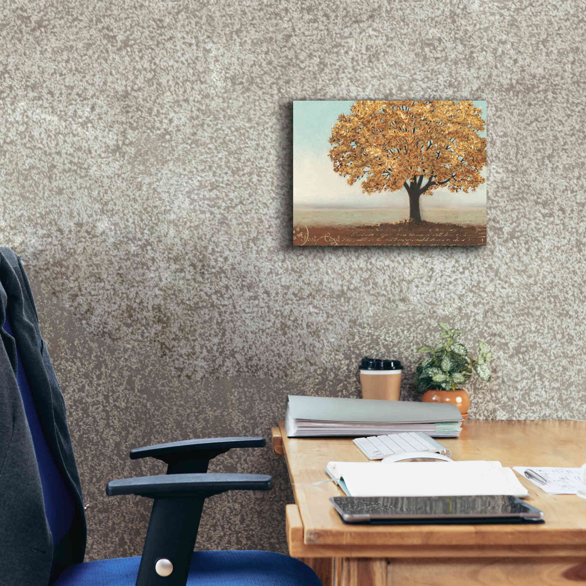 Epic Art 'Gold Reflections I' by James Wiens, Canvas Wall Art,16 x 12