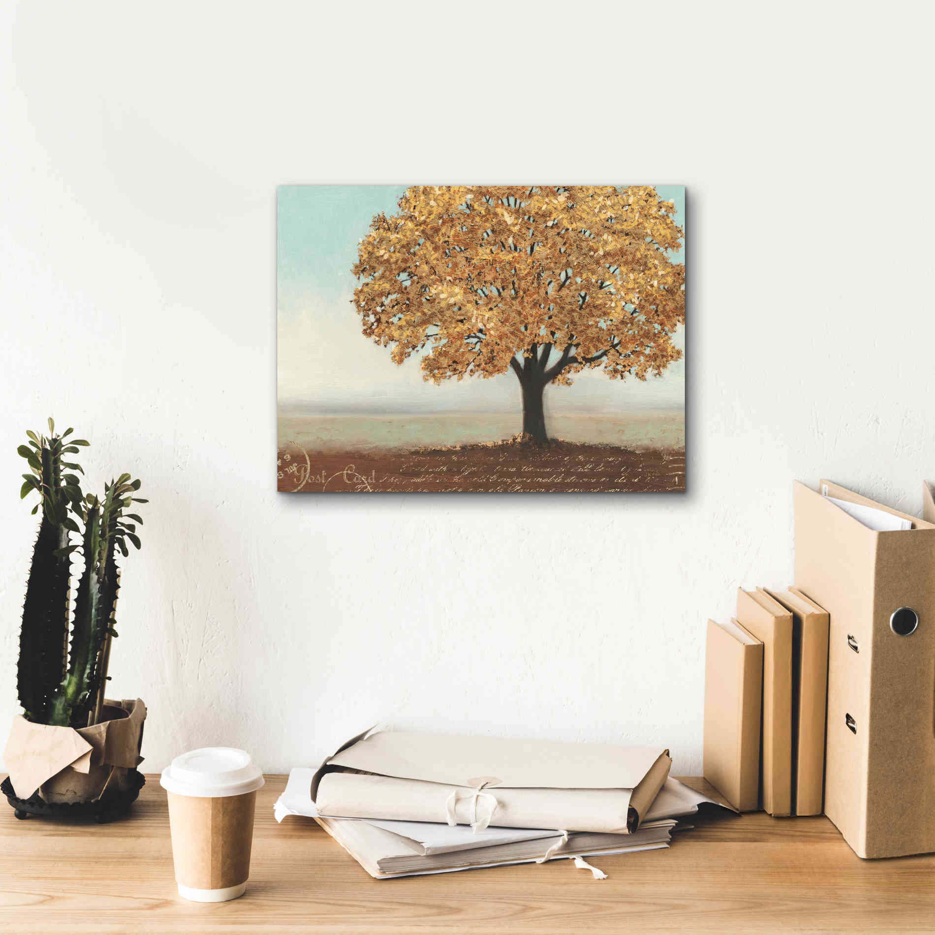 Epic Art 'Gold Reflections I' by James Wiens, Canvas Wall Art,16 x 12