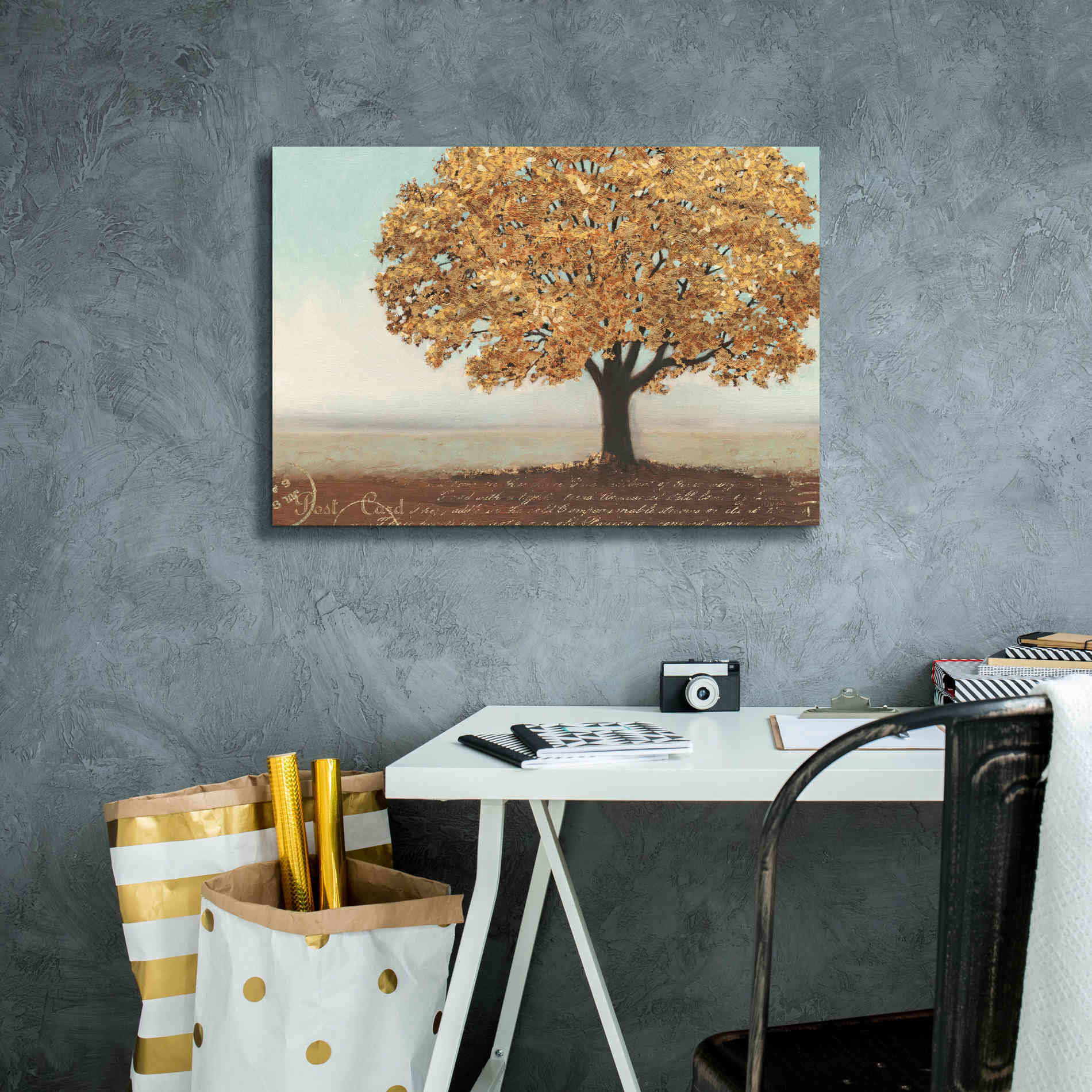 Epic Art 'Gold Reflections I' by James Wiens, Canvas Wall Art,26 x 18