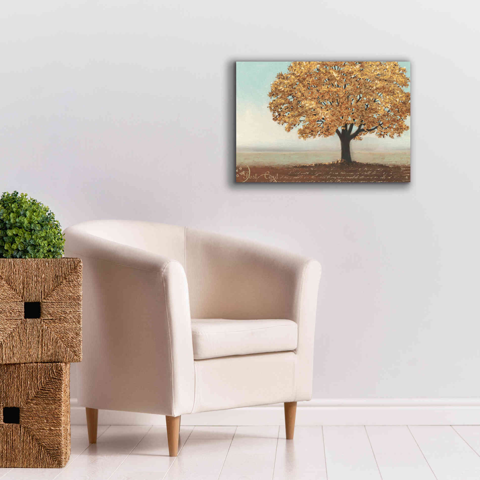 Epic Art 'Gold Reflections I' by James Wiens, Canvas Wall Art,26 x 18