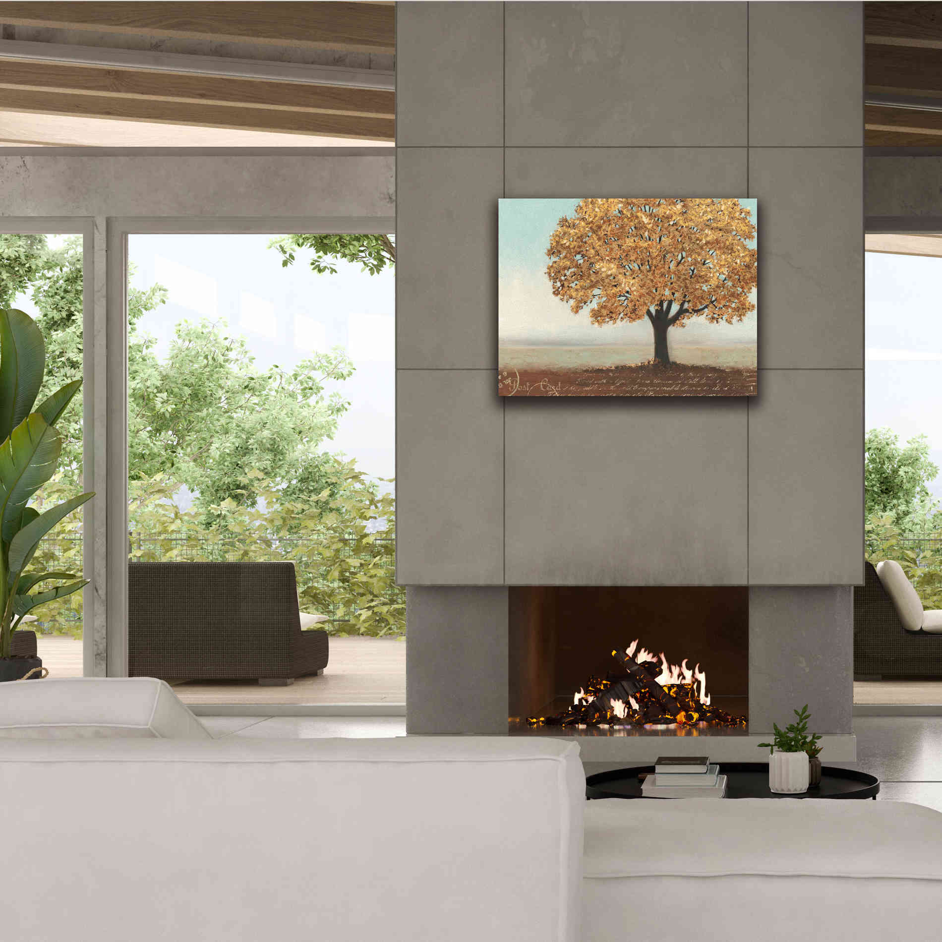 Epic Art 'Gold Reflections I' by James Wiens, Canvas Wall Art,34 x 26