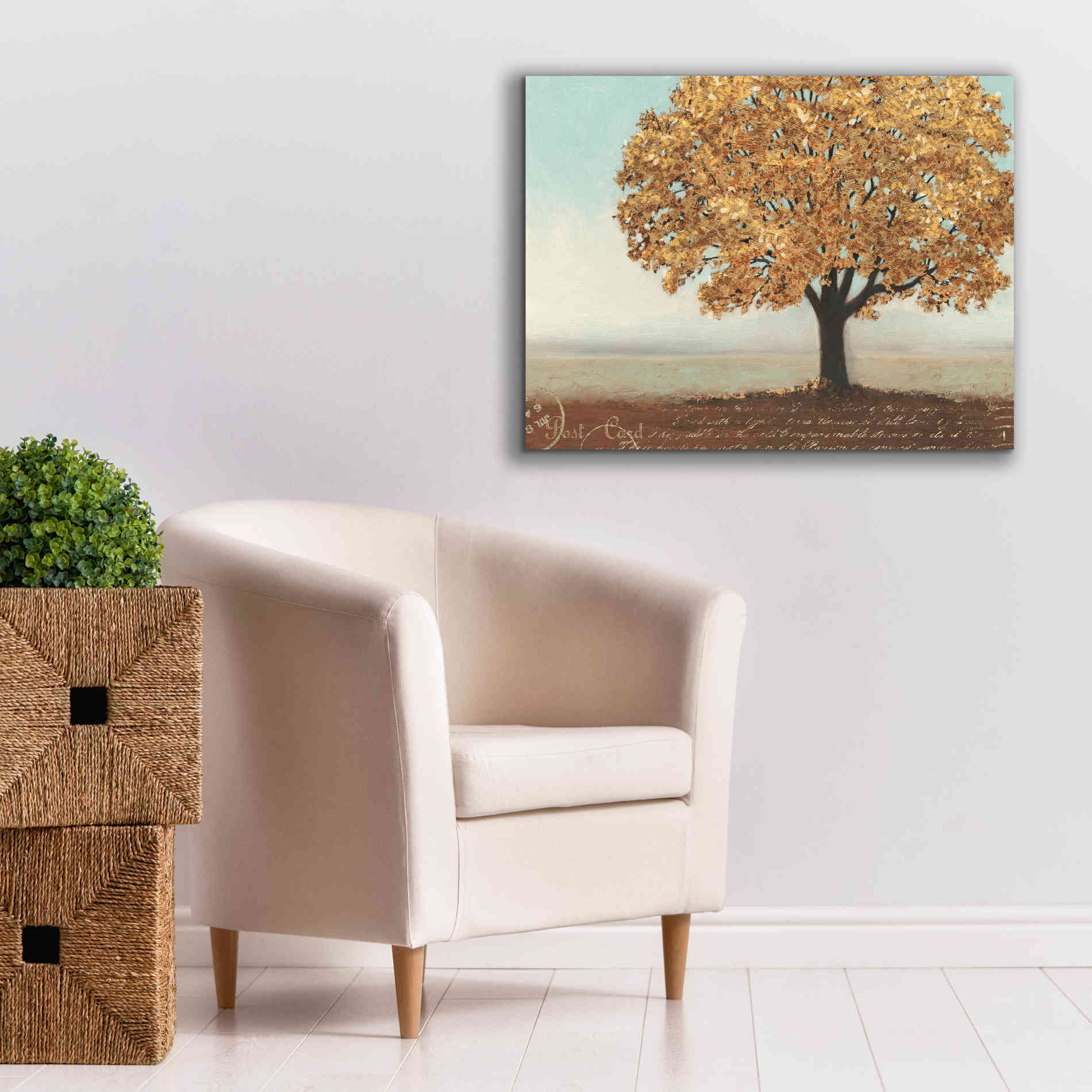 Epic Art 'Gold Reflections I' by James Wiens, Canvas Wall Art,34 x 26