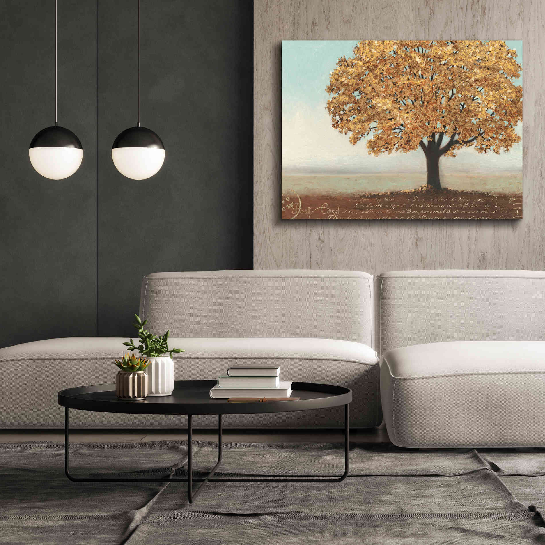 Epic Art 'Gold Reflections I' by James Wiens, Canvas Wall Art,54 x 40