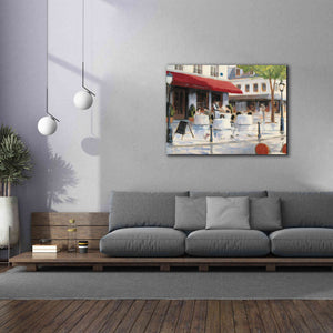 Epic Art 'Relaxing at the Cafe I' by James Wiens, Canvas Wall Art,54 x 40
