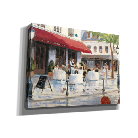 Image of Epic Art 'Relaxing at the Cafe I' by James Wiens, Canvas Wall Art,16x12x1.1x0,26x18x1.1x0,34x26x1.74x0,54x40x1.74x0