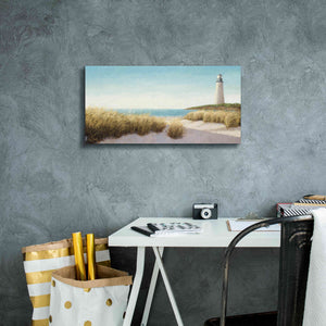 Epic Art 'Lighthouse by the Sea' by James Wiens, Canvas Wall Art,24 x 12