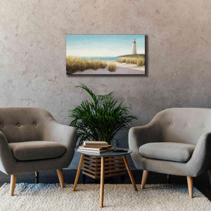 Epic Art 'Lighthouse by the Sea' by James Wiens, Canvas Wall Art,40 x 20