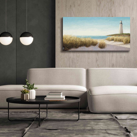 Image of Epic Art 'Lighthouse by the Sea' by James Wiens, Canvas Wall Art,60 x 30