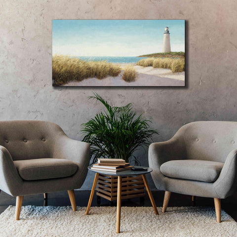 Image of Epic Art 'Lighthouse by the Sea' by James Wiens, Canvas Wall Art,60 x 30