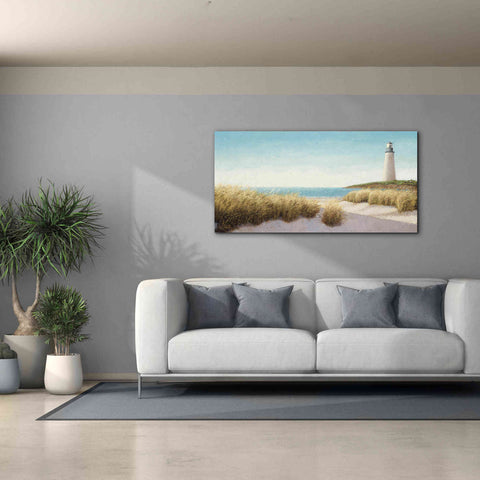 Image of Epic Art 'Lighthouse by the Sea' by James Wiens, Canvas Wall Art,60 x 30