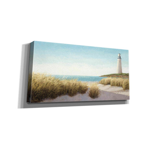 Image of Epic Art 'Lighthouse by the Sea' by James Wiens, Canvas Wall Art,24x12x1.1x0,40x20x1.74x0,60x30x1.74x0