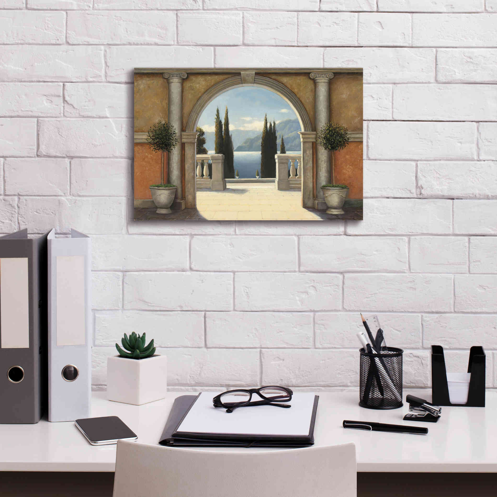 Epic Art 'Italian Balcony' by James Wiens, Canvas Wall Art,18 x 12