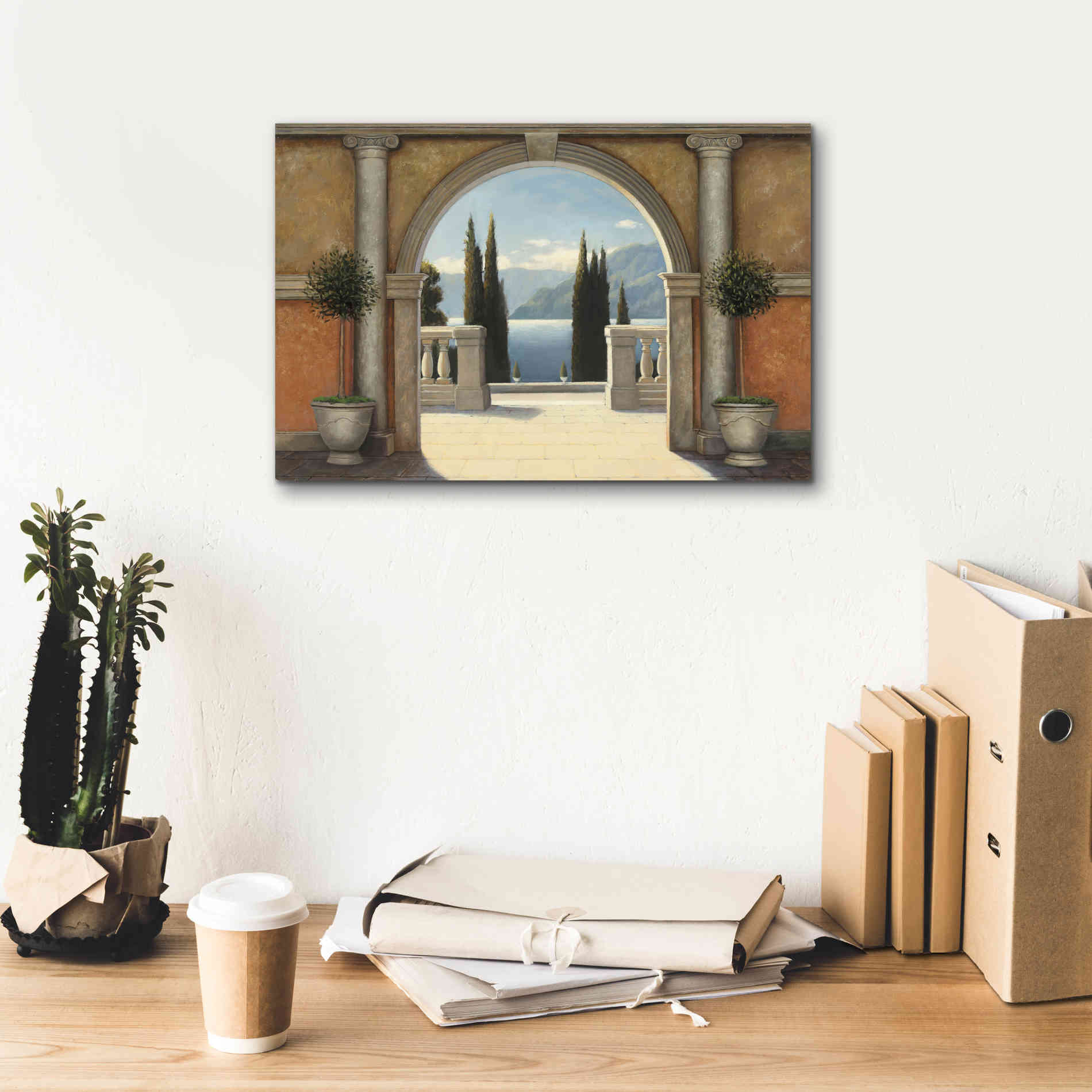 Epic Art 'Italian Balcony' by James Wiens, Canvas Wall Art,18 x 12
