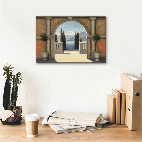 Image of Epic Art 'Italian Balcony' by James Wiens, Canvas Wall Art,18 x 12