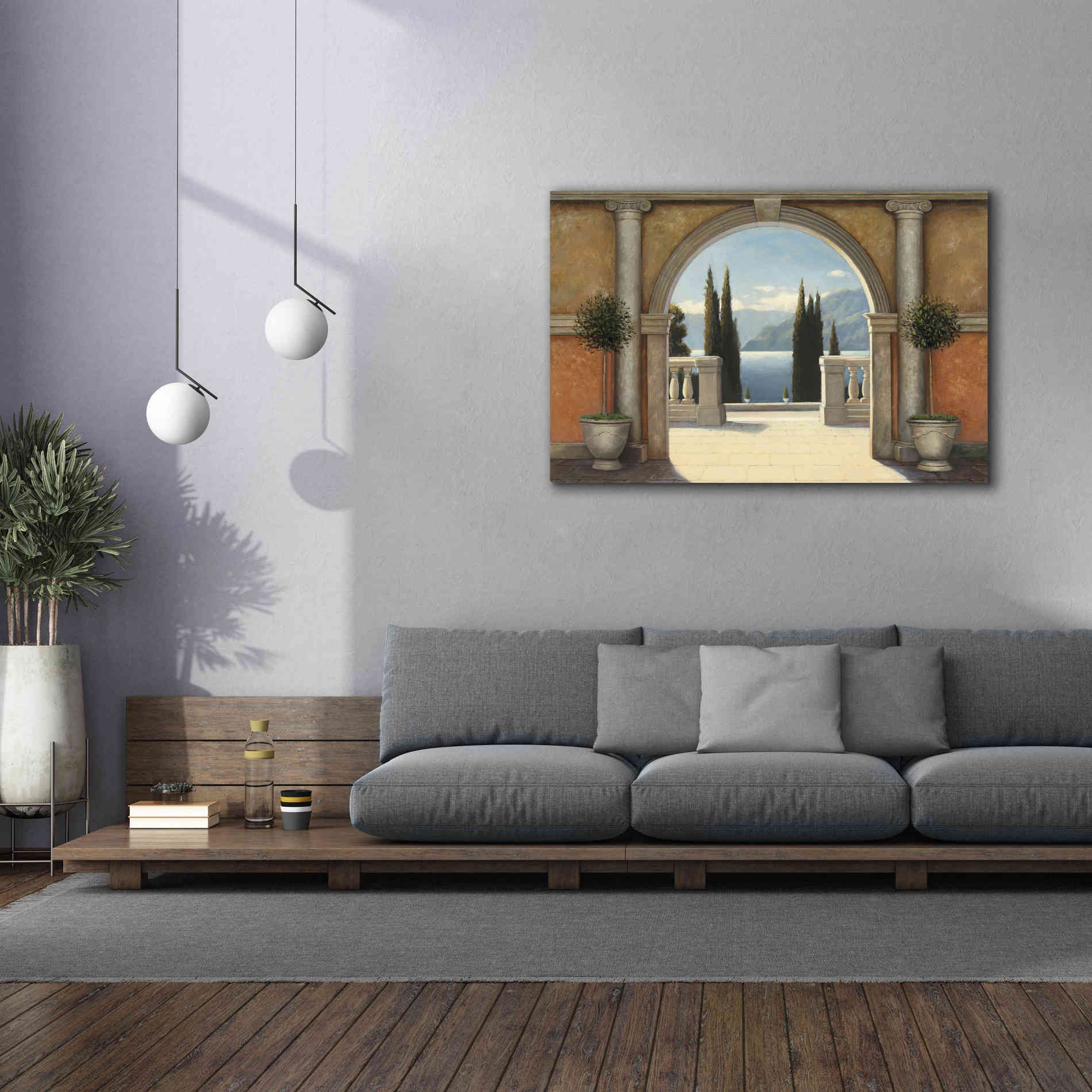 Epic Art 'Italian Balcony' by James Wiens, Canvas Wall Art,60 x 40