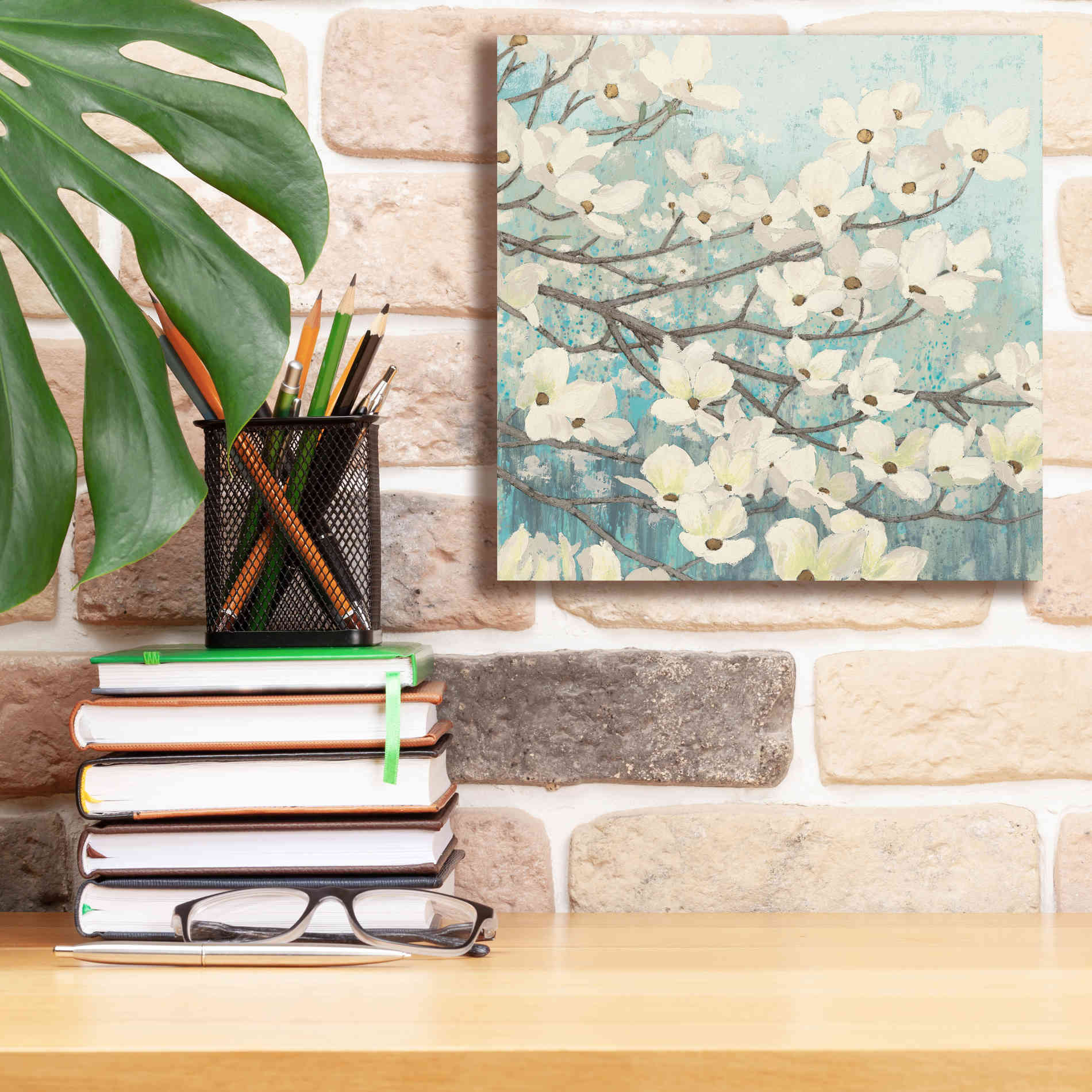 Epic Art 'Dogwood Blossoms' by James Wiens, Canvas Wall Art,12 x 12