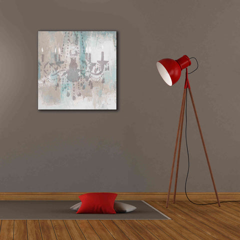 Image of Epic Art 'Candelabra Teal I' by James Wiens, Canvas Wall Art,26 x 26