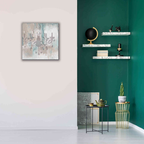 Image of Epic Art 'Candelabra Teal I' by James Wiens, Canvas Wall Art,26 x 26