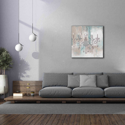 Image of Epic Art 'Candelabra Teal I' by James Wiens, Canvas Wall Art,37 x 37