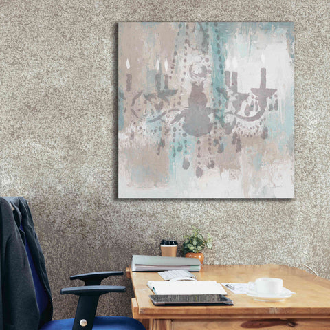 Image of Epic Art 'Candelabra Teal I' by James Wiens, Canvas Wall Art,37 x 37