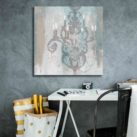 Image of Epic Art 'Candelabra Teal II' by James Wiens, Canvas Wall Art,26 x 26
