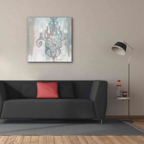 Image of Epic Art 'Candelabra Teal II' by James Wiens, Canvas Wall Art,37 x 37
